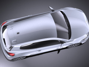 Volkswagen Scirocco 2015 vray 3D Model