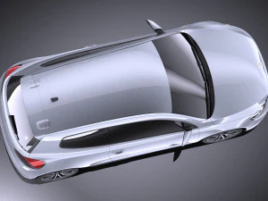 Volkswagen Scirocco 2015 vray 3D Model