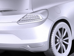 Volkswagen Scirocco 2015 vray 3D Model