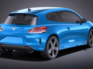 Volkswagen Scirocco R 2015 vray 3D Model