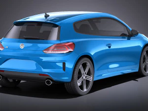 Volkswagen Scirocco R 2015 vray 3D Model