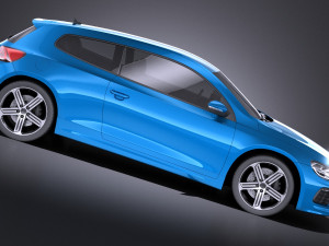 Volkswagen Scirocco R 2015 vray 3D Model