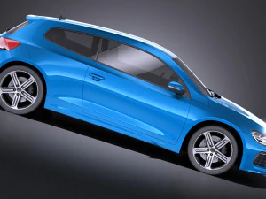 Volkswagen Scirocco R 2015 vray 3D Model