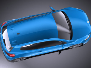 Volkswagen Scirocco R 2015 vray 3D Model