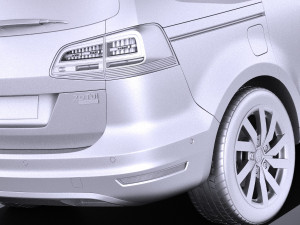 Volkswagen Sharan 2016 vray Modello 3D