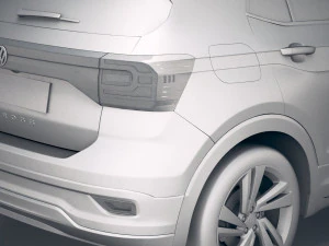 Volkswagen T-cross 2019 Modelo 3D