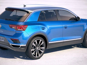 Volkswagen T-roc 2018 3D Model