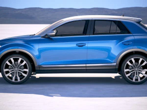 Volkswagen T-roc 2018 3D Model