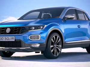 Volkswagen T-roc 2018 3D Model