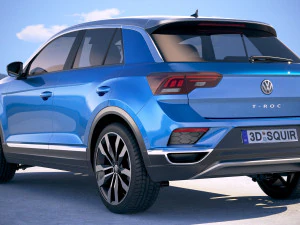 Volkswagen T-roc 2018 3D Model