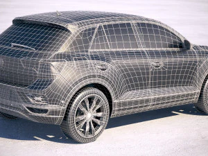 Volkswagen T-roc 2018 3D Model