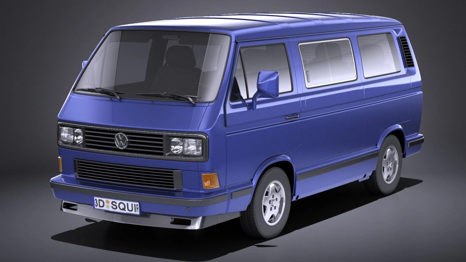 Volkswagen T3 Limited Last Edition 2002 vray 3D Model .c4d .max .obj .3ds .fbx .stl .blend