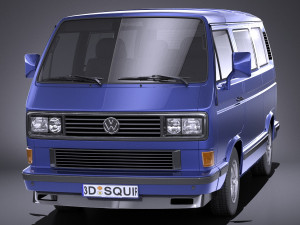 Volkswagen T3 Limited Last Edition 2002 vray 3D Model