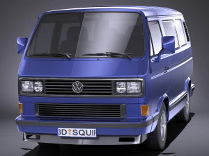Volkswagen T3 Limited Last Edition 2002 vray 3D Model