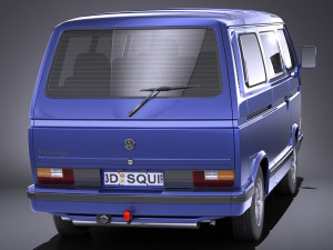 Volkswagen T3 Limited Last Edition 2002 vray 3D Model