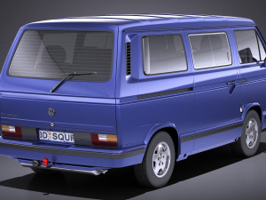 Volkswagen T3 Limited Last Edition 2002 vray 3D Model