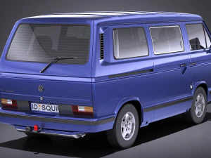 Volkswagen T3 Limited Last Edition 2002 vray 3D Model