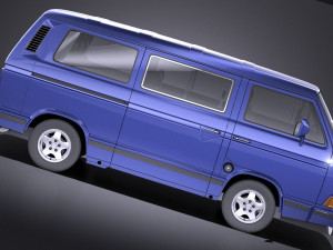 Volkswagen T3 Limited Last Edition 2002 vray 3D Model