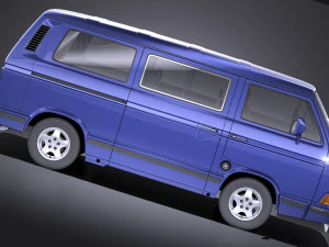 Volkswagen T3 Limited Last Edition 2002 vray 3D Model