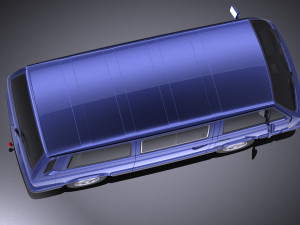 Volkswagen T3 Limited Last Edition 2002 vray 3D Model