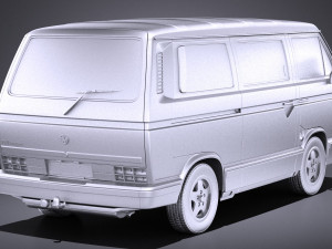 Volkswagen T3 Limited Last Edition 2002 vray 3D Model