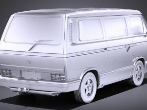 Volkswagen T3 Limited Last Edition 2002 vray 3D Model