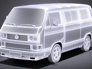 Volkswagen T3 Limited Last Edition 2002 vray 3D Model