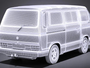 Volkswagen T3 Limited Last Edition 2002 vray 3D Model