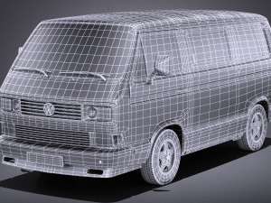 Volkswagen T3 Limited Last Edition 2002 vray 3D Model