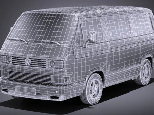Volkswagen T3 Limited Last Edition 2002 vray 3D Model