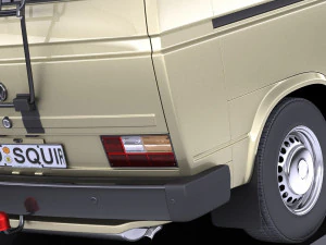 Volkswagen T3 Passenger 1979-1988 vray 3D Model