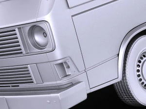 Volkswagen T3 Passenger 1979-1988 vray 3D Model