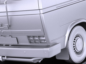 Volkswagen T3 Passenger 1979-1988 vray Model 3D