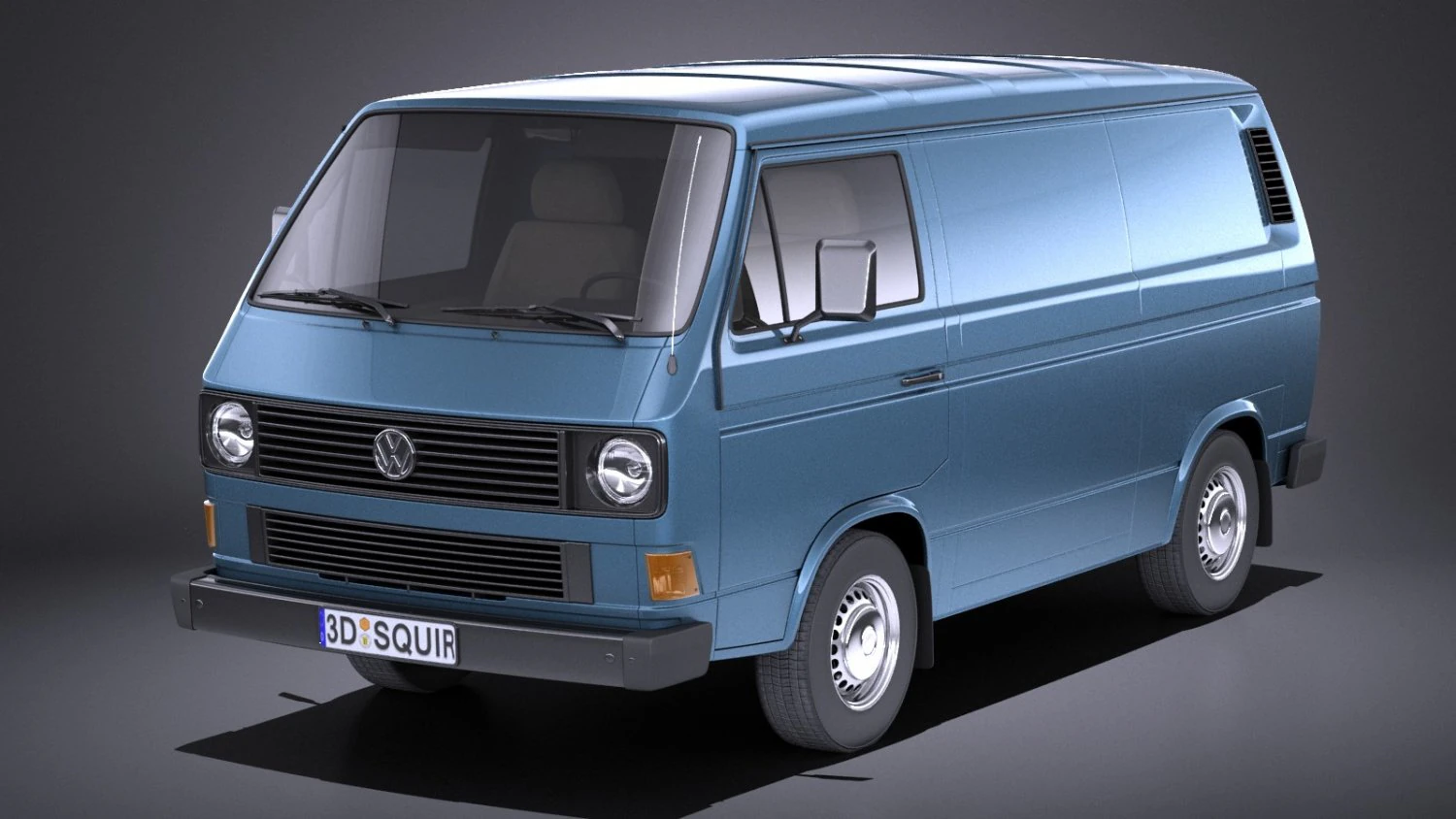 Volkswagen T3 Van 1979-1988 vray 3D Model .c4d .max .obj .3ds .fbx .stl .blend 