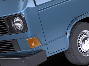 Volkswagen T3 Van 1979-1988 vray Model 3D