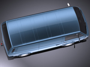 Volkswagen T3 Van 1979-1988 vray Model 3D