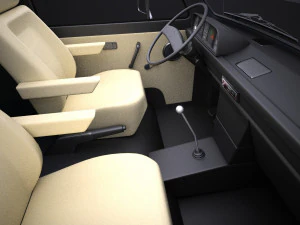 Volkswagen T3 Van 1979-1988 vray 3D Model