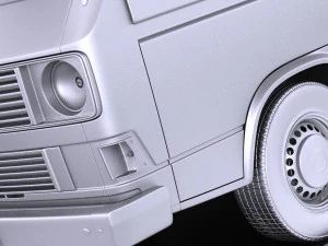 Volkswagen T3 Van 1979-1988 vray 3D Model