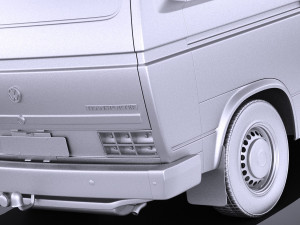 Volkswagen T3 Van 1979-1988 vray Model 3D