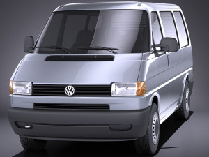 Volkswagen T4 Multivan Eurovan 1990-2003 vray Modèle 3D