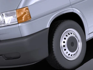 Volkswagen T4 Multivan Eurovan 1990-2003 vray 3D Model