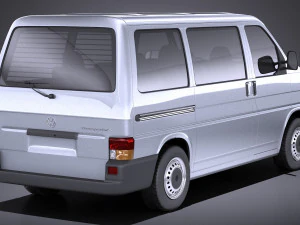 Volkswagen T4 Multivan Eurovan 1990-2003 vray 3D Model