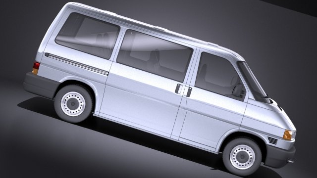 volkswagen t4 multivan eurovan 1990-2003 vray 3D Model in Van and