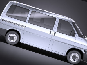 Volkswagen T4 Multivan Eurovan 1990-2003 vray Modèle 3D