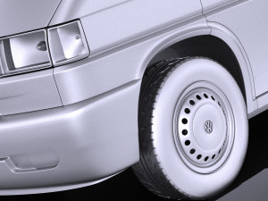 Volkswagen T4 Multivan Eurovan 1990-2003 vray Modèle 3D
