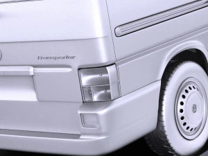 Volkswagen T4 Multivan Eurovan 1990-2003 vray 3D Model