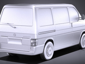 Volkswagen T4 Multivan Eurovan 1990-2003 vray Modèle 3D