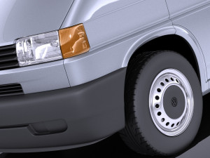 Volkswagen T4 Van 1990-2003 vray Modelo 3D