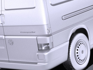 Volkswagen T4 Van 1990-2003 vray Modelo 3D