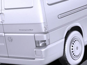 Volkswagen T4 Van 1990-2003 vray 3D Model